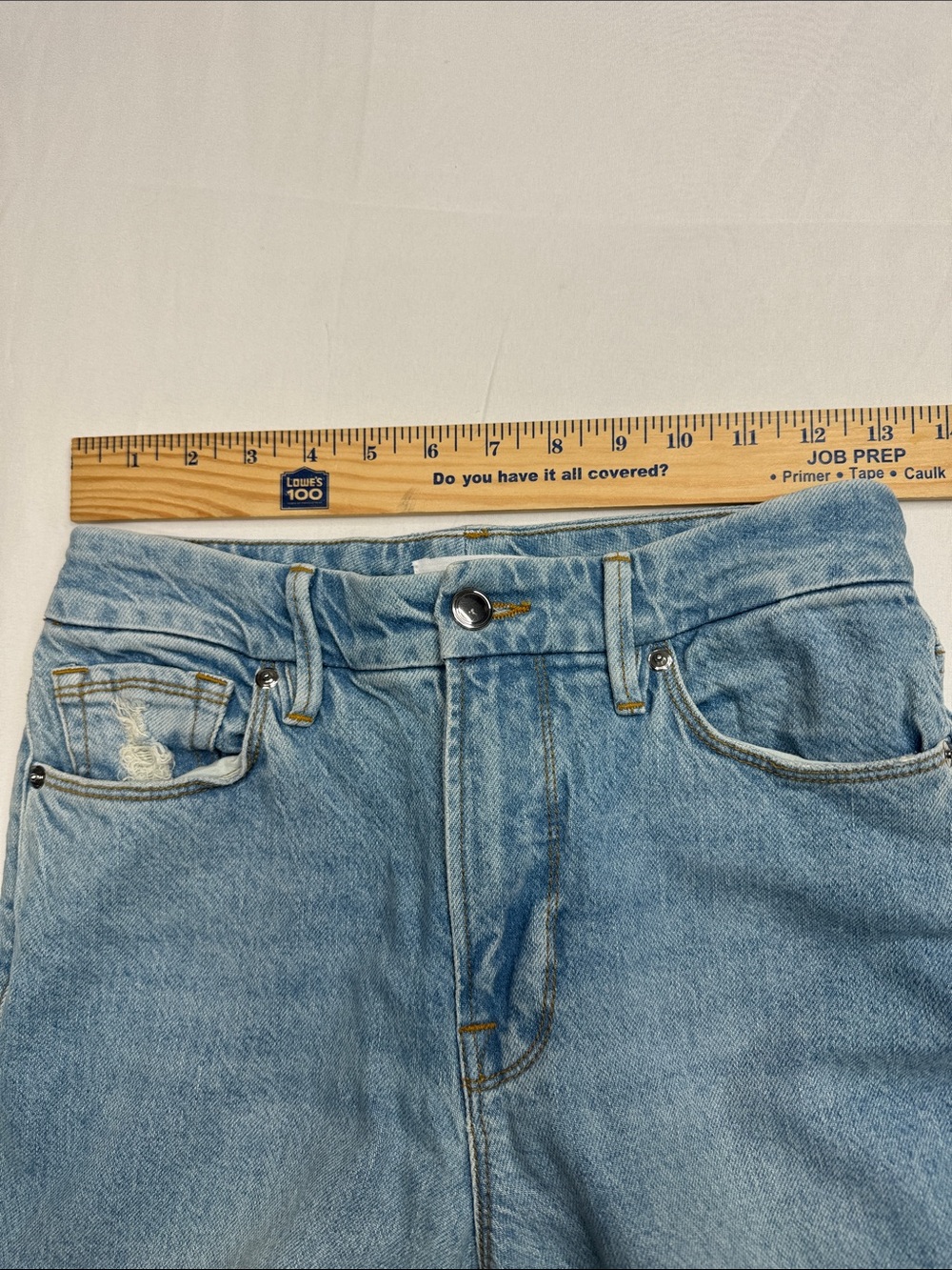 Good American Women's Straight-Leg Jeans in Light Blue Denim size 2 or 26 - Picture 4 of 7